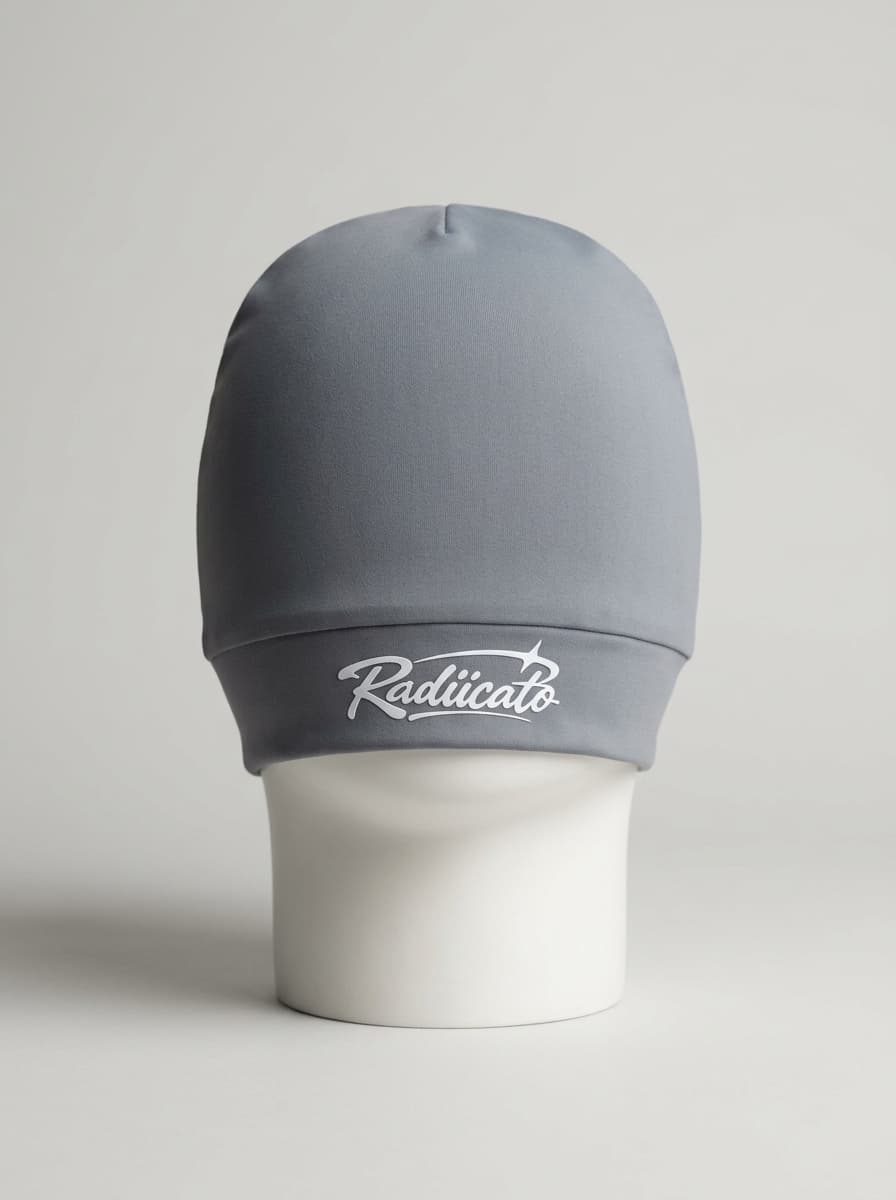 Radiicato Skull Cap in Slate Grey with White 3D Logo